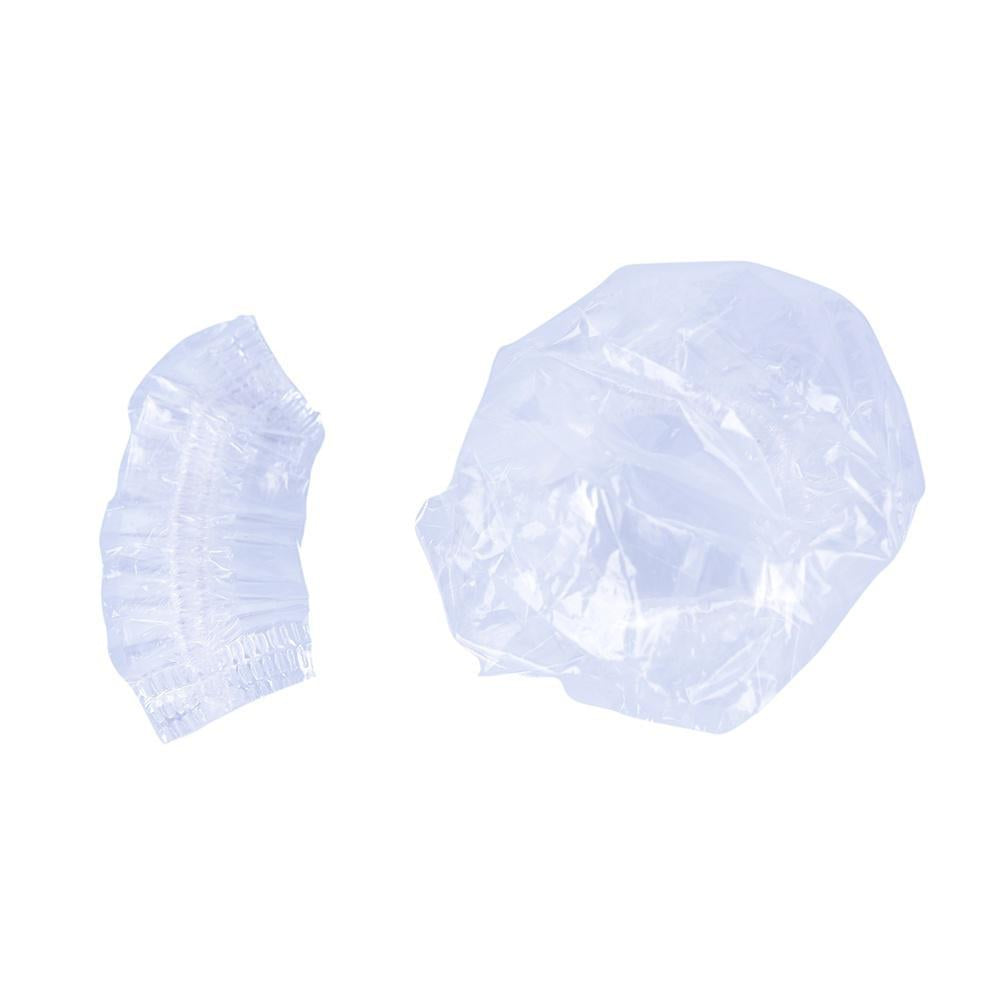 100 Pcs Disposable Hairdressing Clear Earmuffs Salon Ear Cover Ear Protection Hair Dye Protect Cap