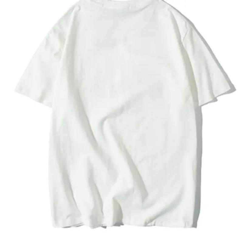 Summer Men's Short-sleeved T-shirt Ins Clothes Trend Round Neck Men's Half-sleeved T-shirt Embroidered Pullover Shirt