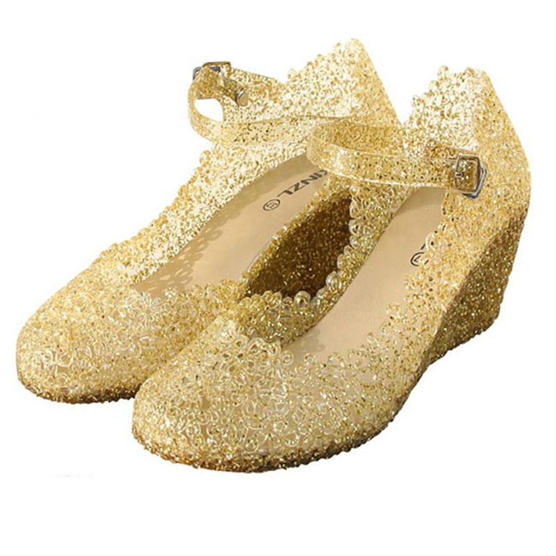 Crystal Sandals Wedge Women's Shoes High-heeled Shoes Women's Square Dance Shoes Baotou Hole Shoes