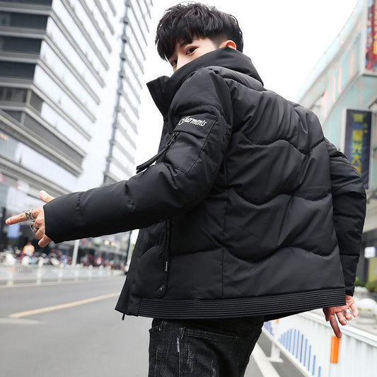 Large size Down jacket Trend Men's clothes Winter Medium and long section Leisure Cotton clothing
