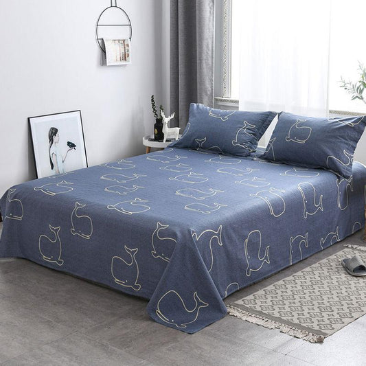 Twill Skin-friendly Bed Sheet Four Seasons Universal Student Dormitory Bed Linen Household Bedding