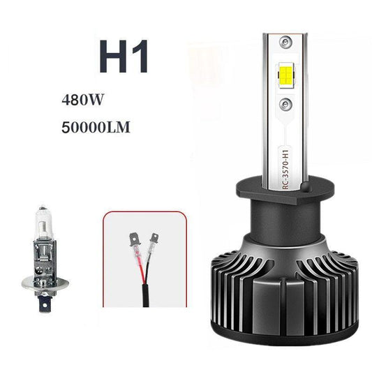 12V 480W LED Car Headlight 6000K H1/H3/H4/H7/H9/H11/9005/9006/9012 Far and Near Integrated Light Car Light Bulb