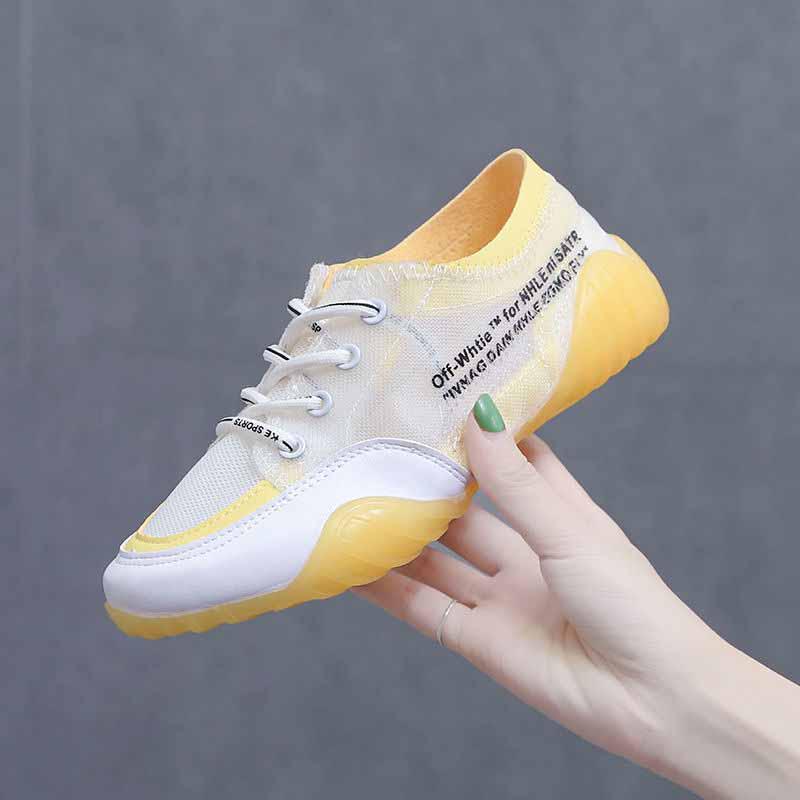 Plus Size 35-40 Summer Women Breathable Mesh Sneakers Students Running Basketball Shoes Shockproof Non-slip Skate Shoes