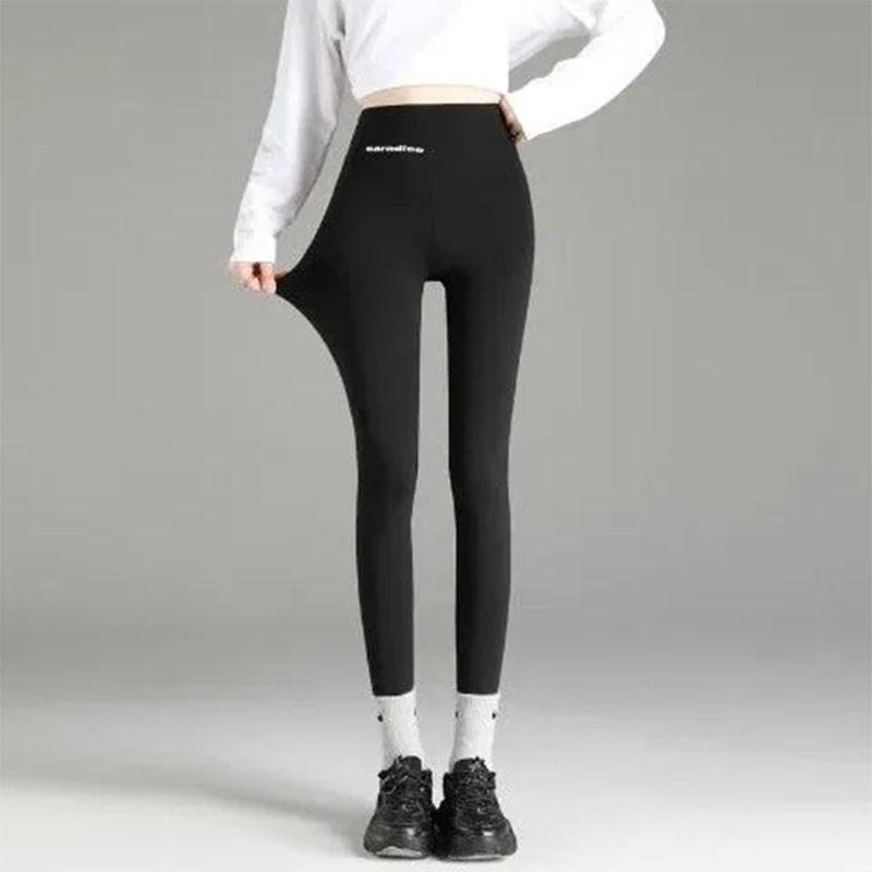 Women's Nine-point Shark Pants Spring and Autumn Leggings Wear High Waist Elastic Hip-lifting Tights Slimming Yoga Pants Comfortable Riding Pants