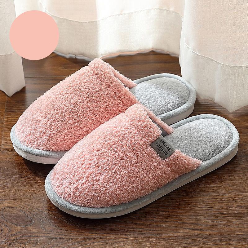Autumn and Winter Couple Indoor Cotton Slippers Home Slip-proof and Warm Soft-soled Cotton Slippers