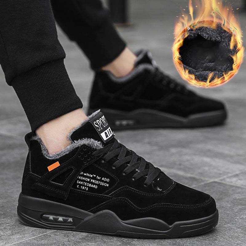 Men's Shoes Winter Plus Velvet Warm Sports Cotton Shoes Men's Thick Non-slip Waterproof Winter Snow Boots