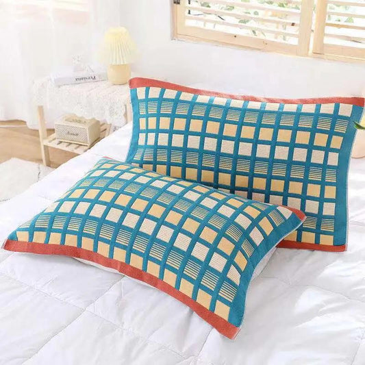 Pillow Towel Cotton One Pair of Anti-mite and Antibacterial High-end Gauze Pillow Towel Single and Double Cotton Anti-ski