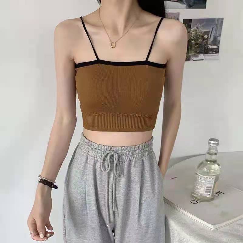 Sports Girl Underwear Anti Light Gathering Bra Beautiful Back Korean Suspender Vest Can Be Worn Outside To Wrap The Chest