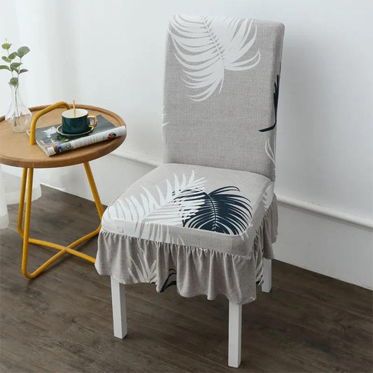 Elastic Chair Cover Cover Through Dining Chair Cover Stool Backrest Simple Household Cushion Conjoined Chair