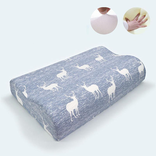 Comfortable Sleep Aid Memory Foam Pillow Single Cervical Spine Pillow Slow Rebound Pillow Core Washed Cotton Pillowcase