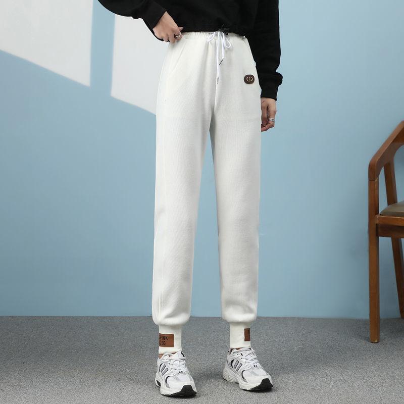 White Sports Pants Women's Spring and Summer Thin Loose Loose Beam Feet Explosion Models Small Pants Ins Tide