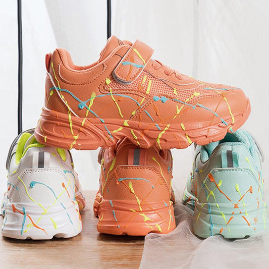 Children's Sneakers Mesh Girls Breathable Net Shoes Fashion Luminous Old Shoes Spring and Autumn Boys Shoes