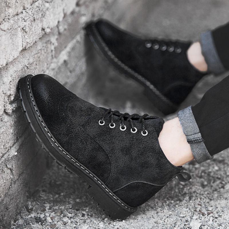 Men's High-top Shoes Short Boots Tooling Military Boots Comfortable Outdoor Martin Boots Men Winter