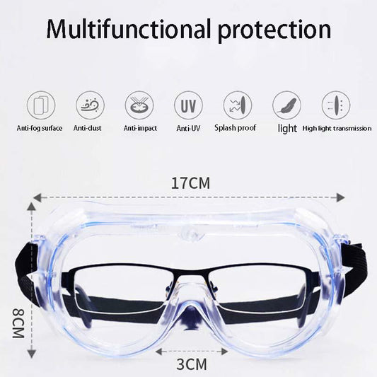HD Anti Fog Protective Goggles Transparent Riding Dust-proof Windproof Sand Protective Glasses