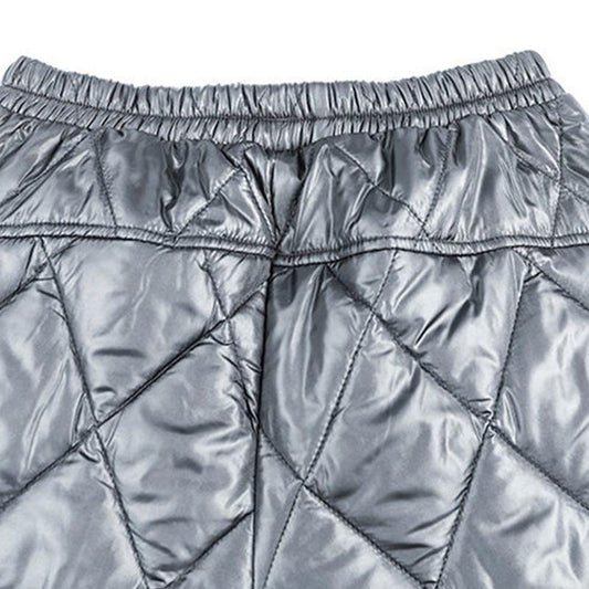 Winter Wear Thick Warm Down Cotton Trousers Middle-aged and Elderly Women's High-waist Outer Wear Trousers