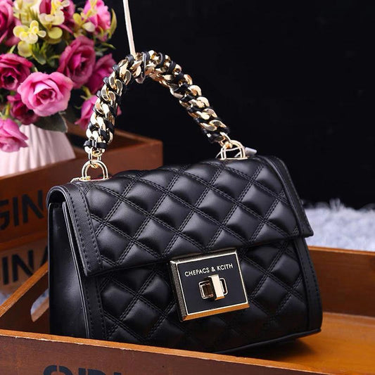 Ladies Leather Zip Tote Bag Versatile One Shoulder Messenger Bag