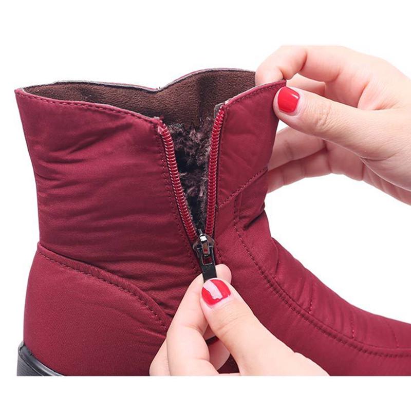 Snow Boots Women Winter Warm Ankle Boots for Women Thick Fur Cotton Shoes Ladies Footwear Outdoor