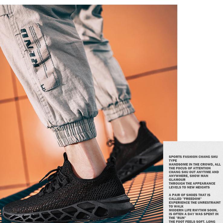 Men's Shoes Summer Breathable Thin Mesh Sports Shoes Men's Hollow Mesh Trendy Shoes