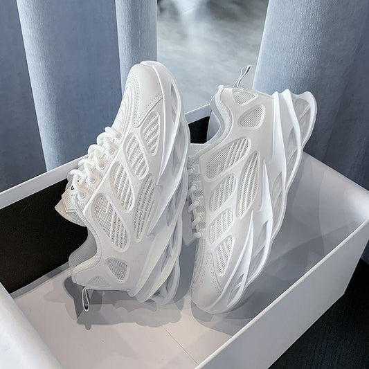 Sports Shoes Female Korean Version of The Thick Bottom Mesh Breathable Old Shoes Wild Ins Tide Shoes White Shoes