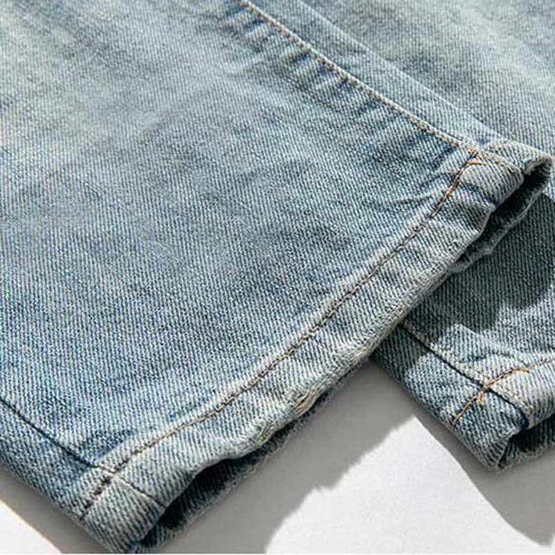 Spring and Autumn Men's Jeans Loose Straight Light Colored Men's Jeans
