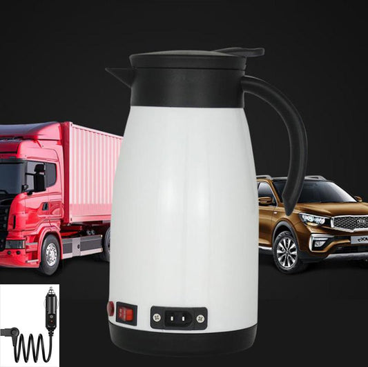 1300ml Car Stainless Steel Electric Heating Kettle Temperature Insulation Pot Coffee Tea Water Heating Pot