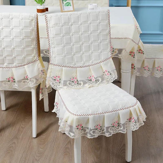 Chair Cover Seat Four Seasons General Non-slip Thickening Household European Style Stool Cushion Stitching Detachable Chair Cover