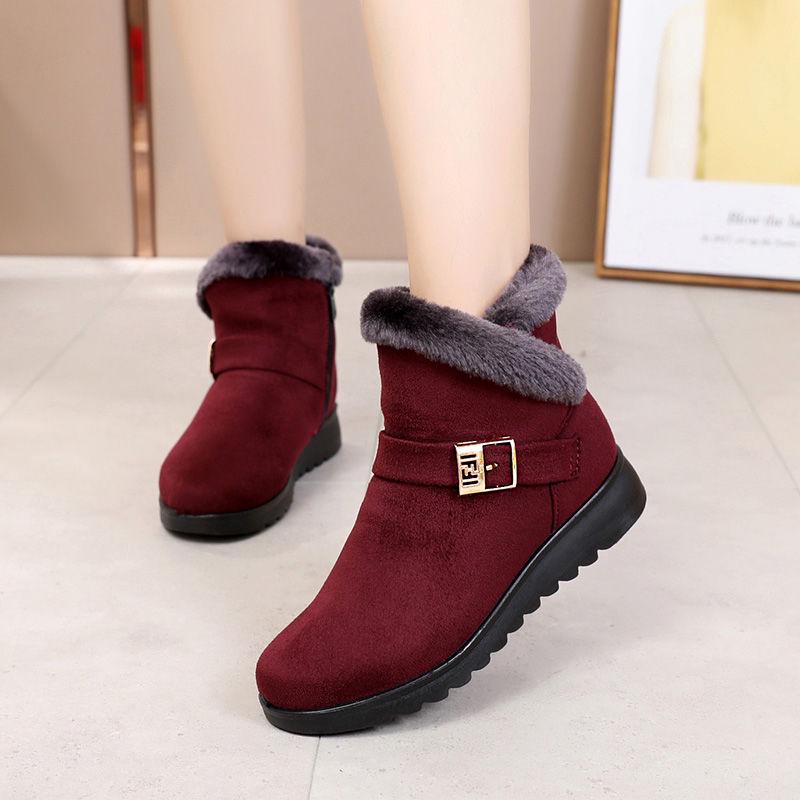 Women Ankle Boot Winter Plush Snow Boots Winter Cotton Shoes British Style Boots