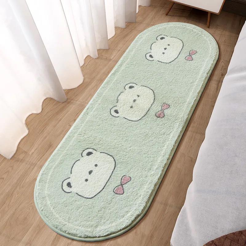 Long Hair Tie-dye Carpet Living Room Sofa Full Carpet Girl Bedroom Bedside Fur Floor Mats Home