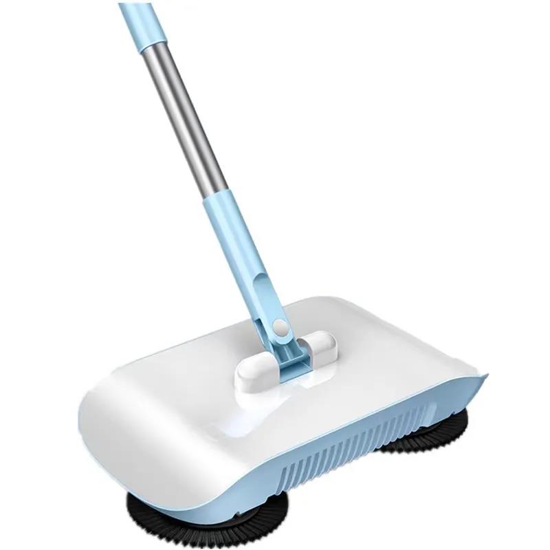 Hand-push Sweeper Household Multi-function Sweeping and Mopping Machine Lazy Broom Dustpan Mopping Set Cleaning Artifact