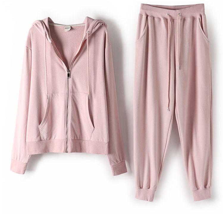 2pcs/set Two Piece Set Tracksuit Women's Hooded Sweatshirt and Pants Casual 2 Piece Outfits Woman Sport Suit