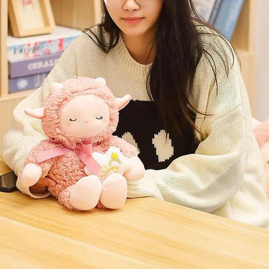 Cute Lamb Doll Children Lamb Plush Toy Sleeping Doll Kids Birthday Present Plush Soft Toys