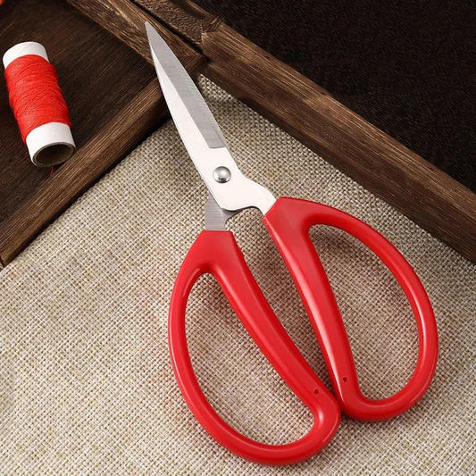 1/2/3 Pcs Red Stainless Steel Scissors DIY Handmade Paper-cutting Scissors Clothes Scissors Household Utility ToolsA