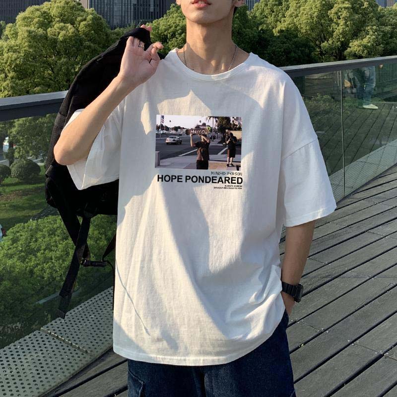 New Boys Trend Loose Summer All-match Half-sleeved T-shirt