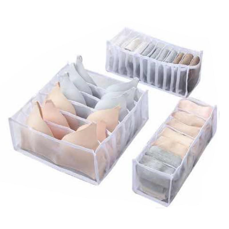 3PCS Anti-dust Wardrobe Clothes Storage Box Foldable Home Storage Organizer Bags Portable Storage Bags