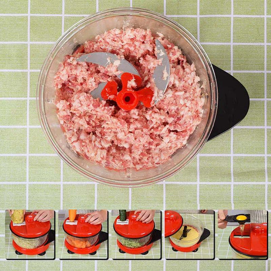 Household Manual Vegetable Grinder, Meat Grinder, Mixer, Multi-function Vegetable Cutter, Kitchen Supplies
