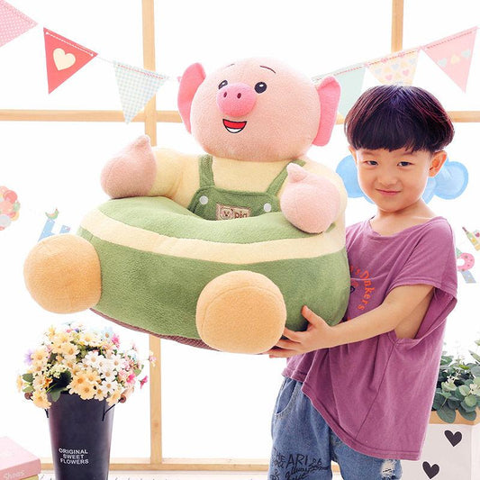 Children's sofa for 1-6 years old Cartoon animal seat High elastic sponge Thicker and softer Plush baby sofa Bedroom living room Baby room