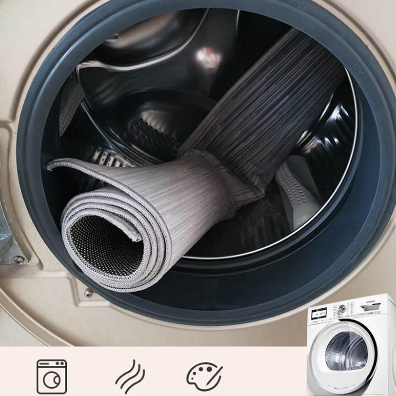 Imitation Leather Carpet Living Room Bedroom Bedside Blanket Sofa Coffee Table Large Floor Absorption Anti-slip Wear Door Pad Modern Wind