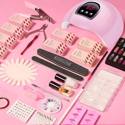 Gel Nail Polish Starter Kit with 54W LED UV lamp Nail Dryer set Manicure set Nail Tools