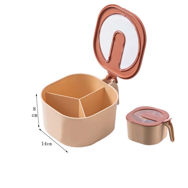 3 Colors Spice Seasoning Storage Box Container Sugar Container with 3 Serving Spoons