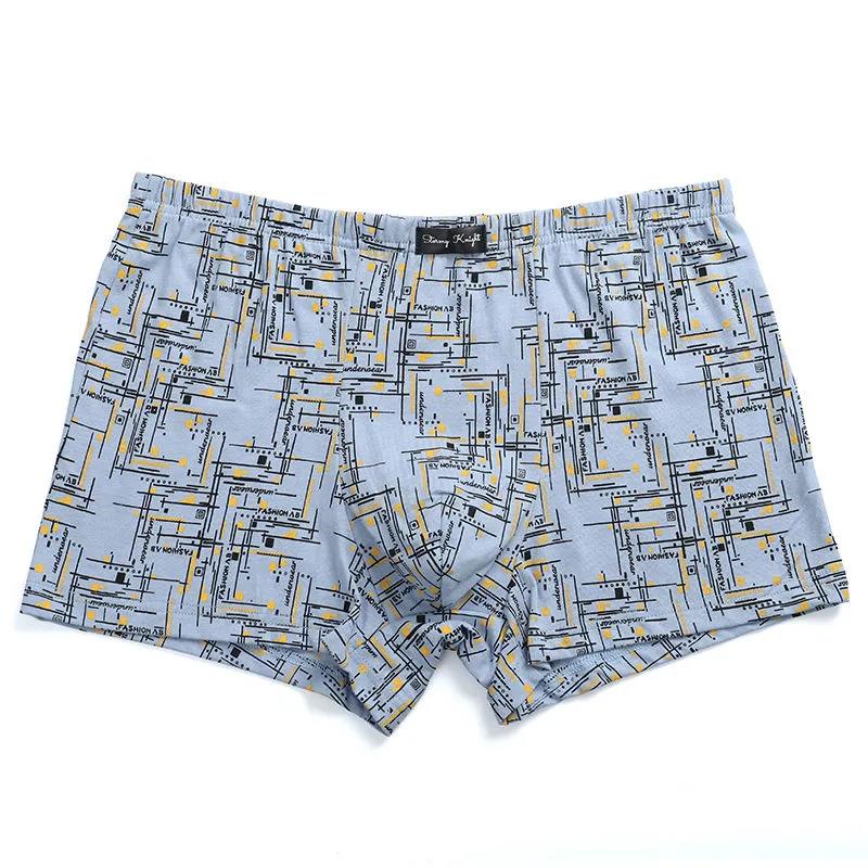 Men's Underwear Cotton Flat Angle Shorts Youth Printing Trend Sexy Loose Shorts