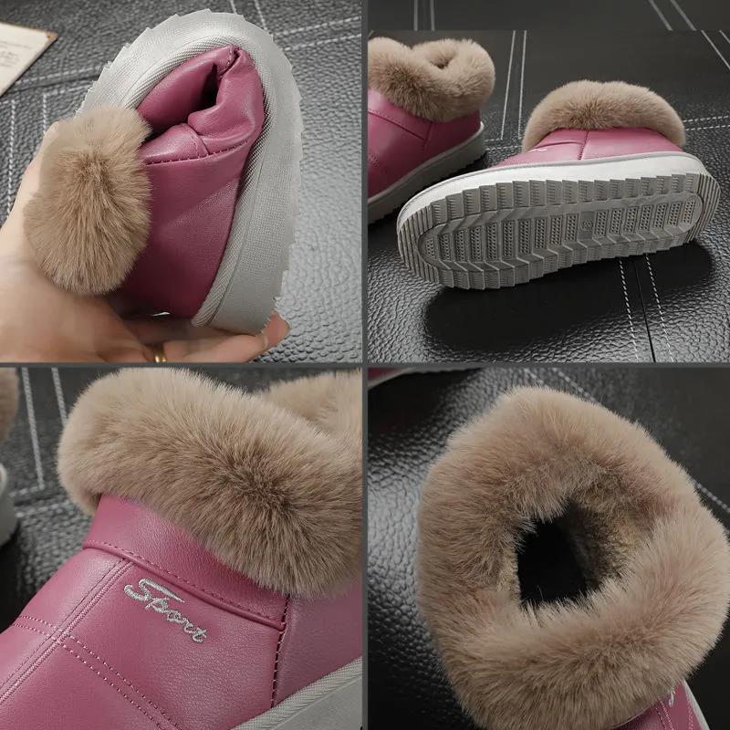 Autumn and Winter Cute Women's Cotton-padded Shoes Warm and Velvet Home Indoor Household Thick-soled Cotton Shoes