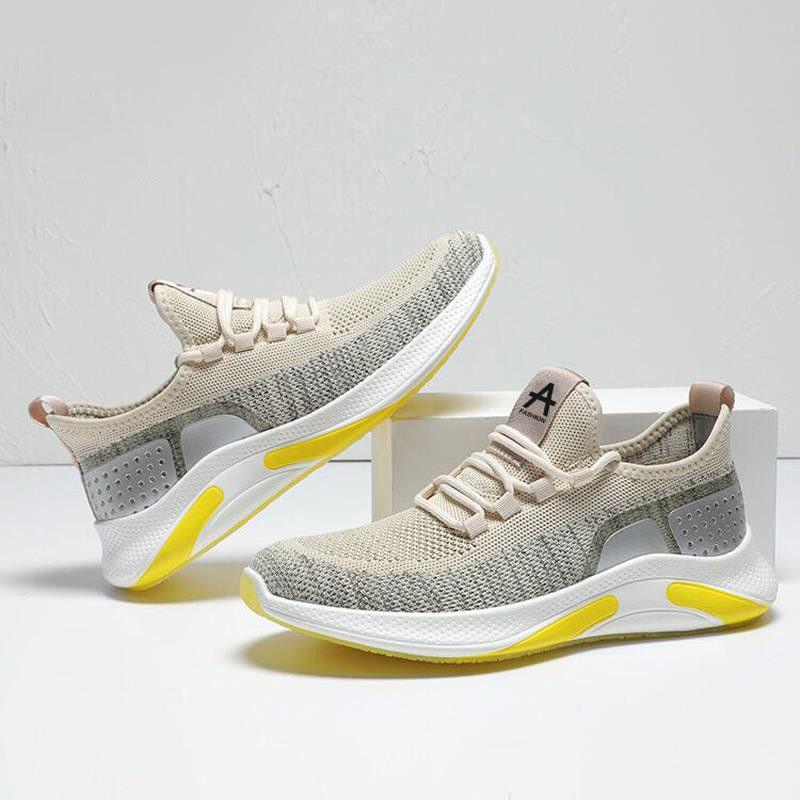 Spring Autumn New Men's Shoes Sports Shoes Breathable All-match Flying Shoes Casual Running Shoes