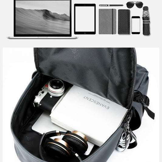 Male College Students Fashion Trend School Bag Campus Backpack Men's Shoulder Bag Korean Version of Simple Female Wild Travel Computer Bag