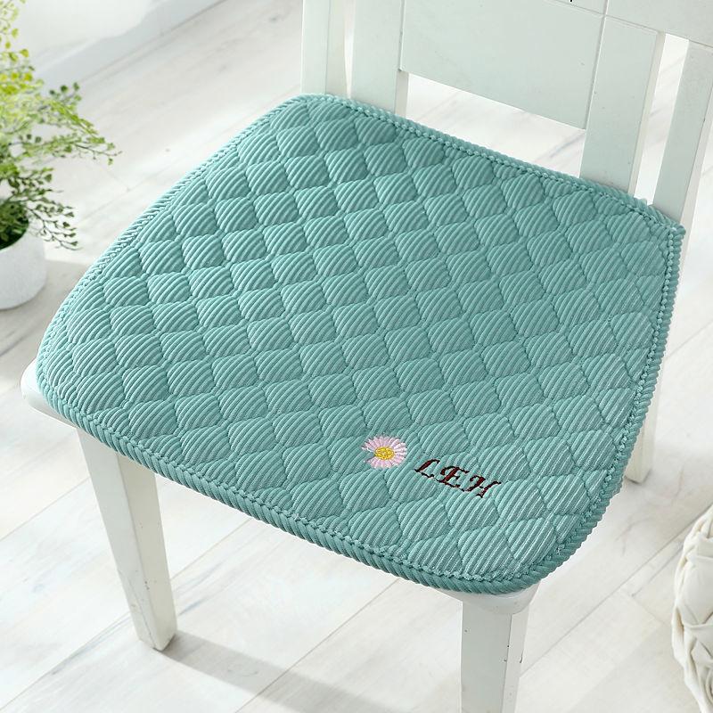 Thicken Chair Cushion Cushion Dining Table Chair Cushion Office Fabric Cushion Bench Seat Dustproof Chair Cover Easy To Clean