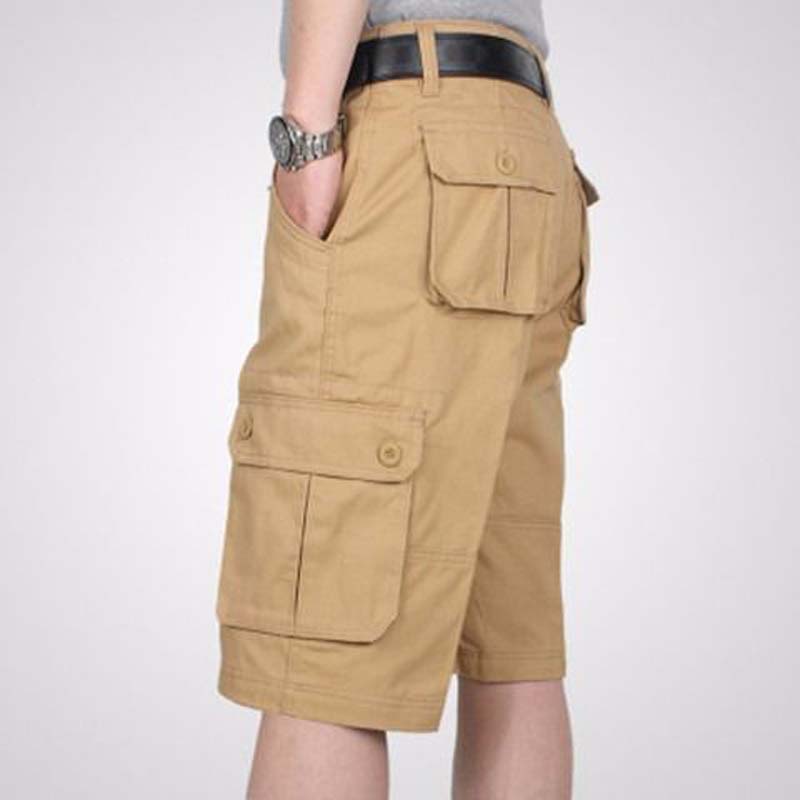 Cotton Cool Cargo Shorts Plus Size Casual Loose Multi-pocket Five-point Pants
