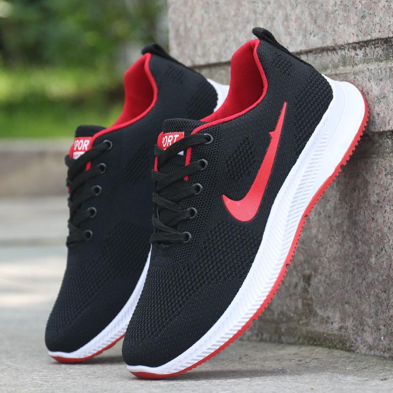 Spring Wild Breathable Tide Casual Men's Shoes Movement Men's Shoes Fly Woven Sneakers Running Shoes