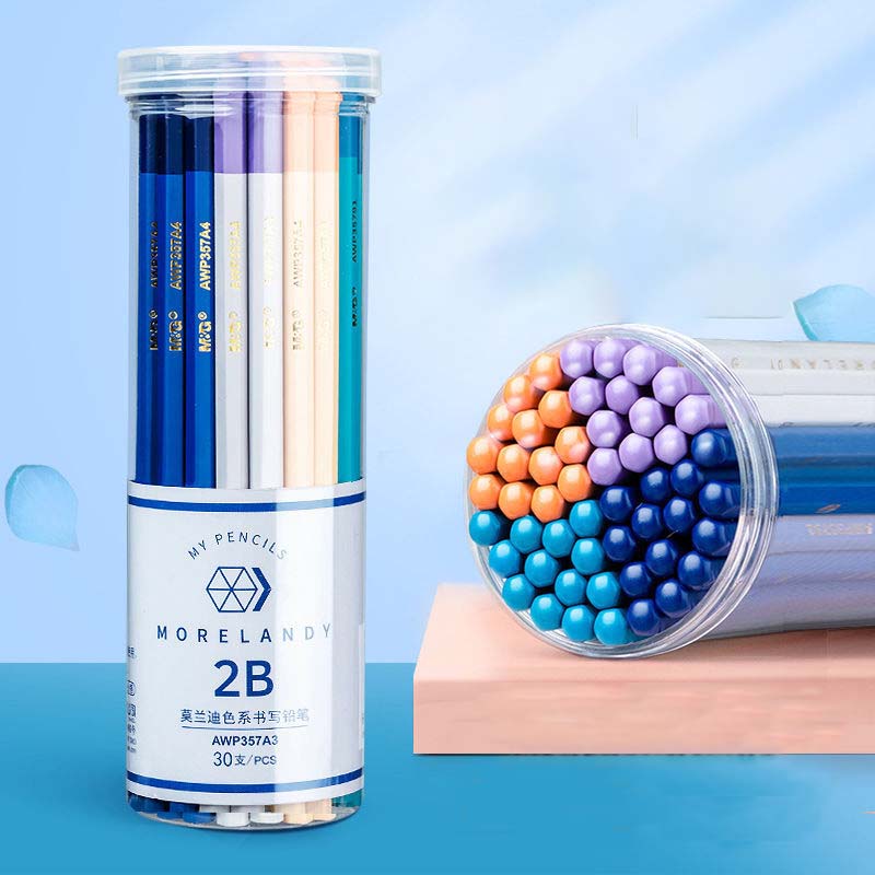 30 Buckets of Hexagonal Pencils Student Sketch Writing 2B Pencils
