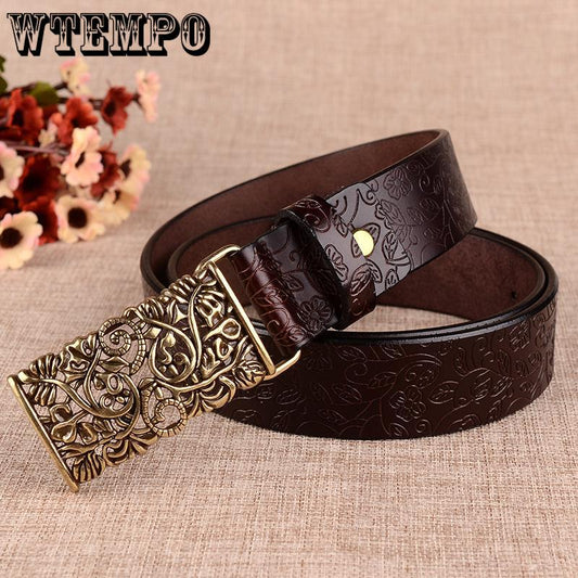 Belts Thin Genuine Leather Women Belt Cummerbunds Buckle Waistband Strap