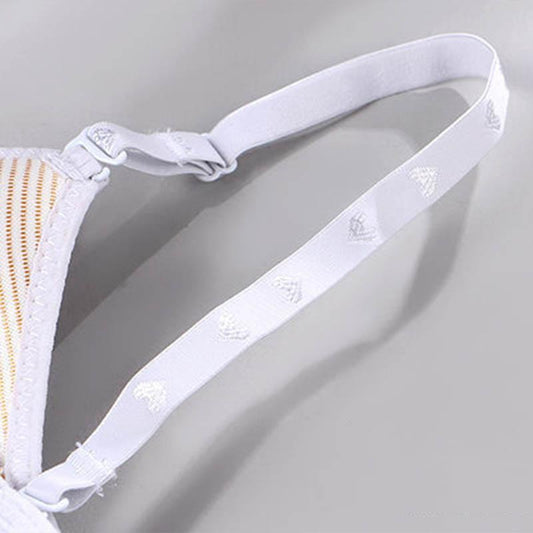 Girls Korean Version of The Sports No Steel Ring Thin Bra Gathered After The Three-row Buckle Stereotyped Anti-sagging Comfortable Bra