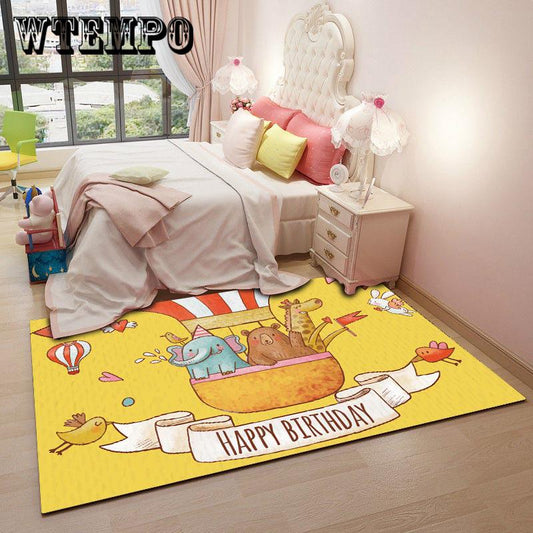 Cartoon Carpets Hallway Living Room Bedroom Kids Play Carpet Area Rug Floor Children Room